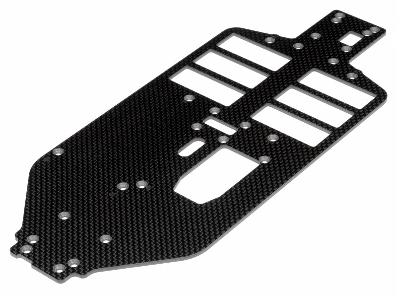 Hot Bodies 61440 - Graphite Main Chassis 2.5mm (D4)