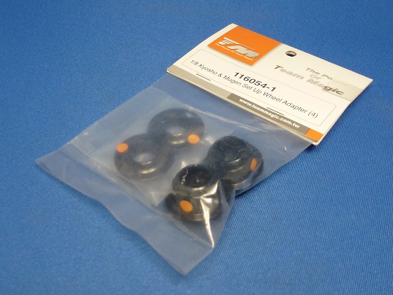 Team Magic 116054-1 - Set-Up Wheel Adapter 4pcs (1-8 Kyosho, Mugen)