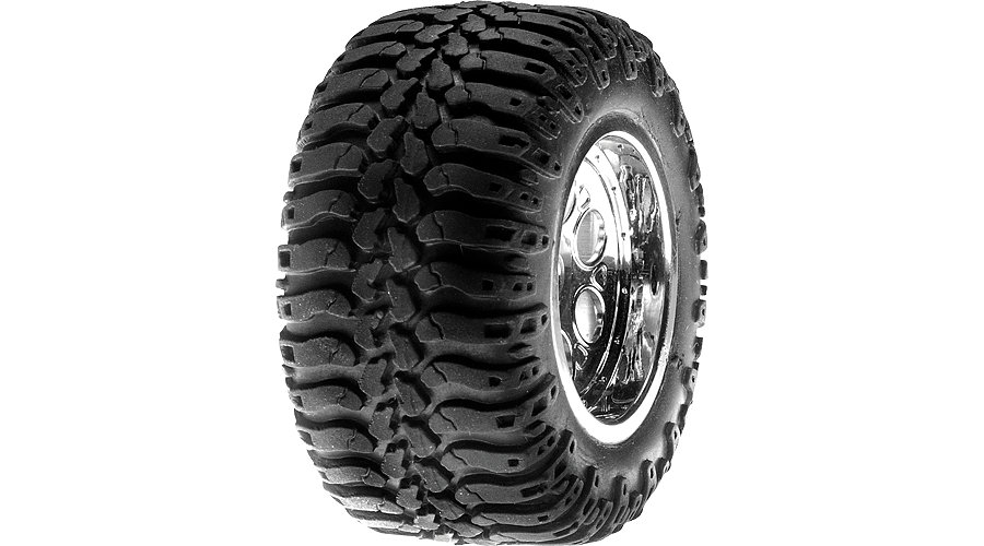 Losi LOSB1082 - Mounted Rear Wheels & Tires (Mini-Desert Buggy)