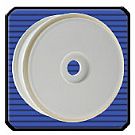 Hong Nor 289W - 1/8 Dish Wheels, White