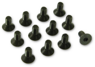Tech 7206 - M3x6 Flat Head Screw, Hex Socket 12 pcs