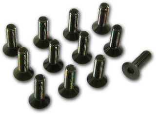 Tech 7208 - M3x10 Flat Head Screw, Hex Socket 12 pcs