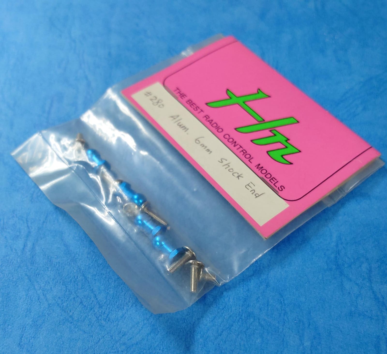 Hong Nor 280 - Alum. 6mm Shock End (Blue)