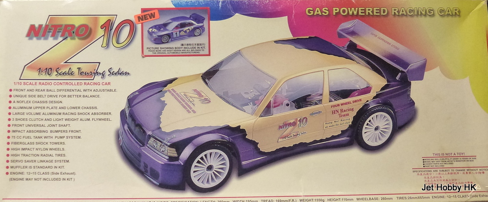 Hong Nor Z-10 - 1:10 Nitro On-Road Car Kit, Bodyshell not included