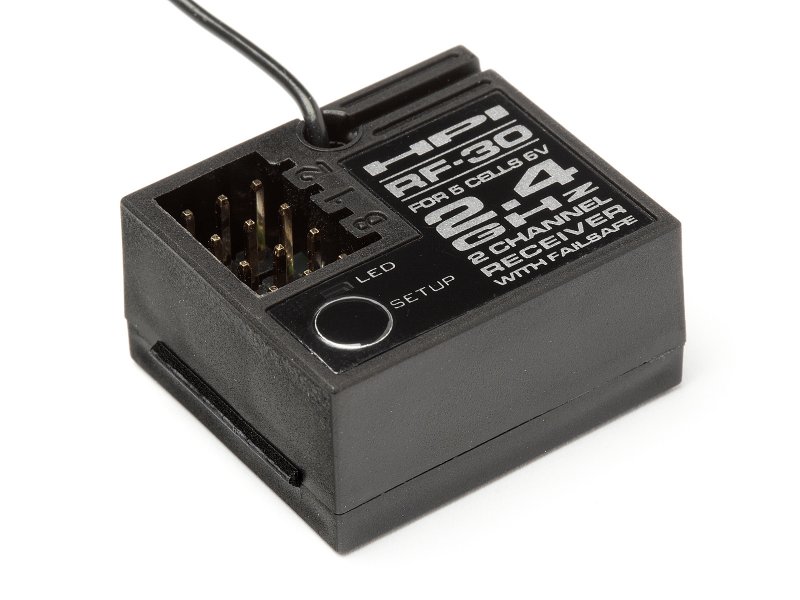 HPI 104060 - RF-30 Receiver,  2.4GHz, 2-Channel, 5-Cell 6V Battery
