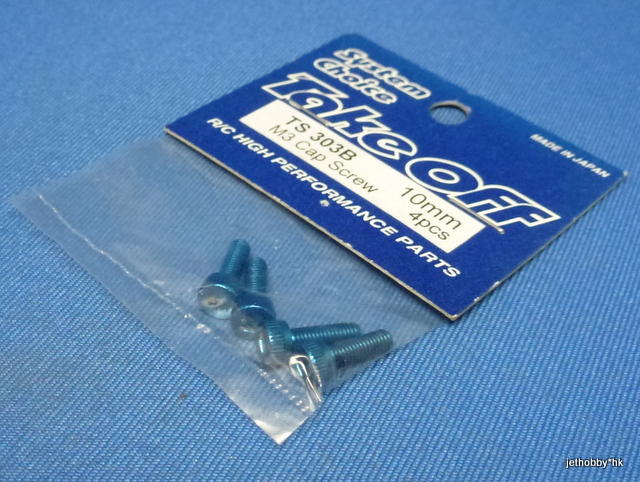 Take Off TS303B - M3X10 Cap Screw Duralumin 4pcs Blue 
