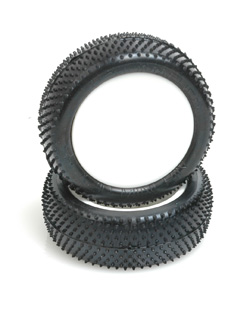 Schumacher U6791 - Pre-Glued Mini Pin / White Front Hex Wheel  (1:10 Buggy)