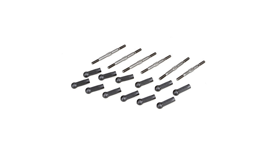 TLR TLR334016 - HD Titanium Turnbuckle Kit 6pcs (22, 22 2.0)