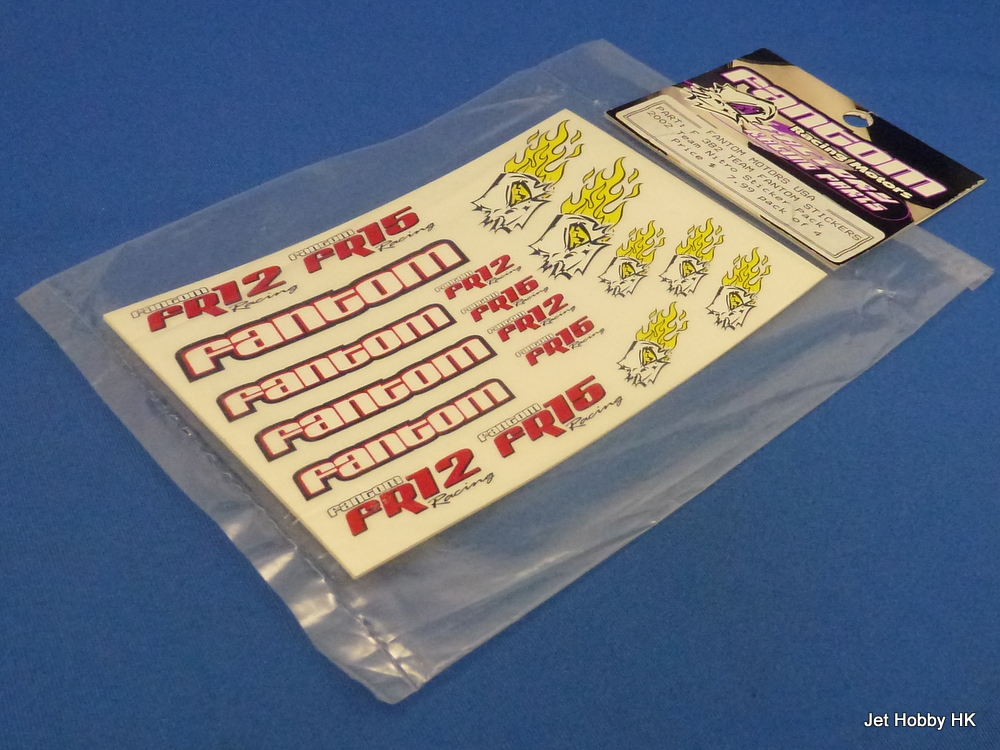 Fantom F382 - Team Fantom Stickers 2002 Team Nitro Sticker Pack 4-colors 10x15cm