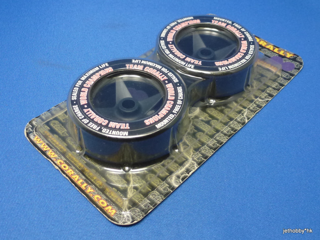 Corally 14742 - Glued Double Purple Dot Rubber on S4 S4 Front Wheel (1:10 Pan Car) 