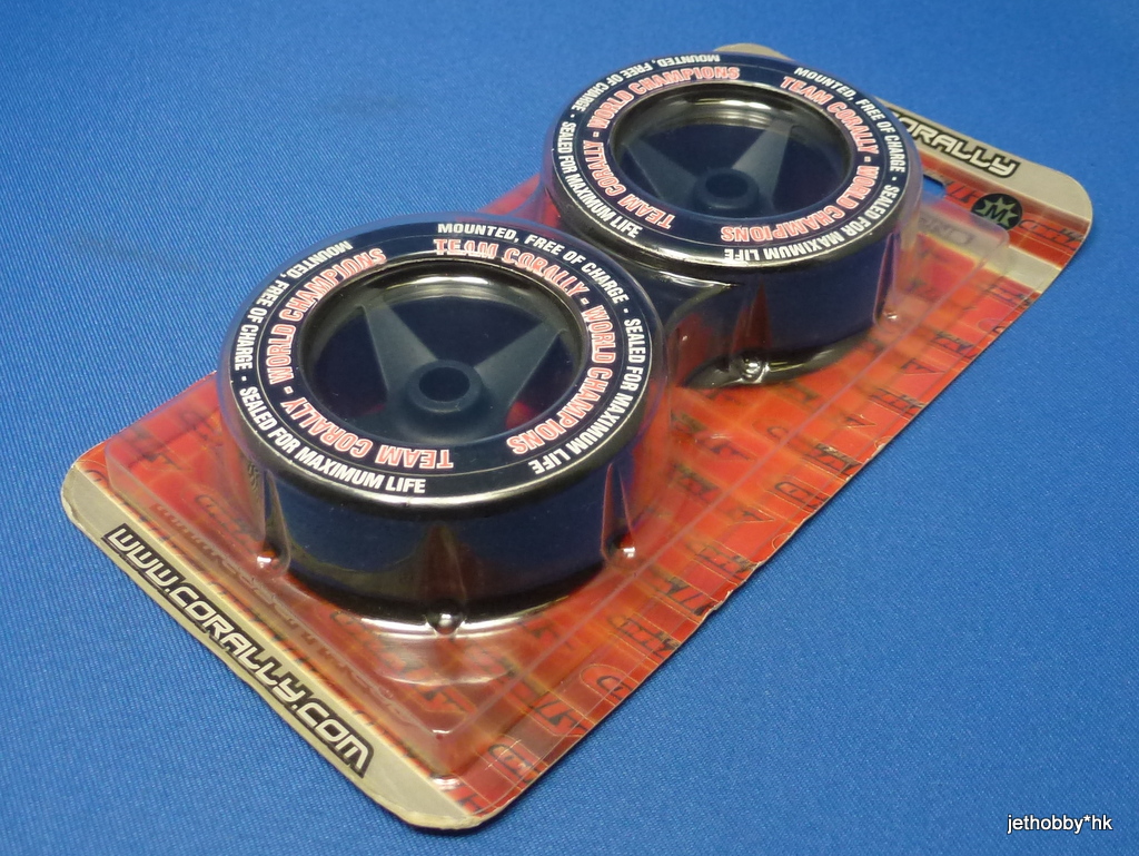 Corally 14738 - Glued GoldStar Medium  Rubber on S4 Front Wheel (1:10 Pan Car) 