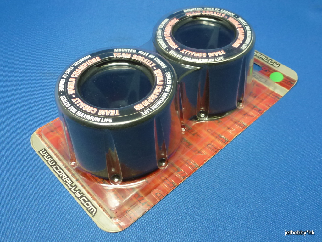 Corally 14702 - Glued Green Dot Rubber on S4 Rear Wheel (1:10 Pan Car) 