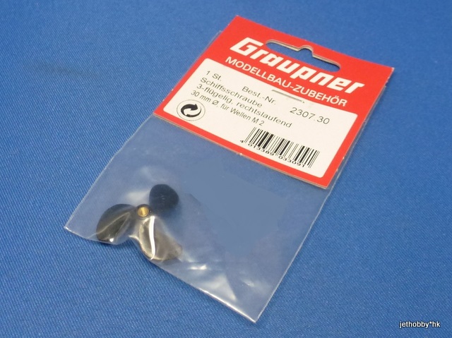 Graupner 2307.30 - Propeller 3-Blade 30mm M2 Shaft (Boat)