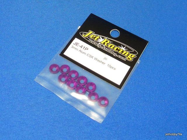 Jet Racing JE-41P - 3mm Alum CSK Washer 10pcs