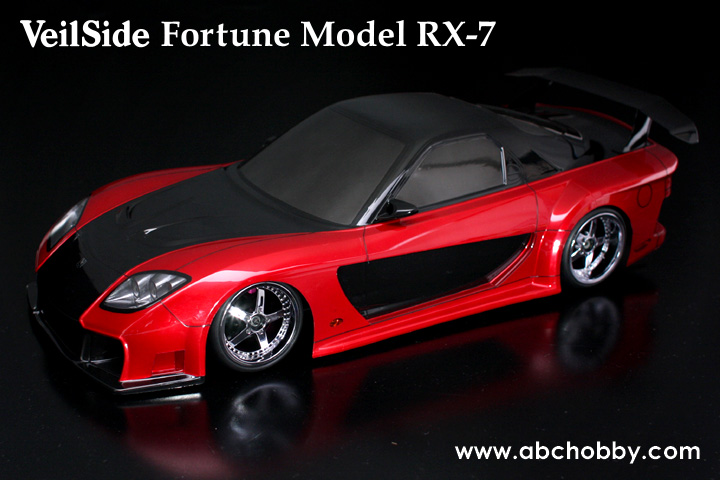 ABC 66143 - 195mm VeilSide Fortune Model RX7 Clear Body