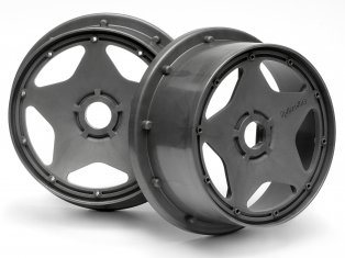 HPI 3222 - Super Star Wheel Gunmetal 120x60mm 2pcs (Baja 5B SS / Baja 5B)