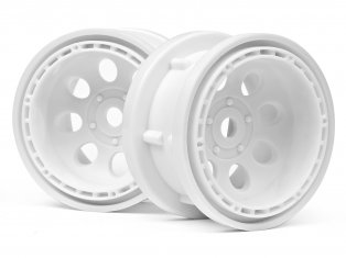 HPI 3211 - Rock 8 Bead Lock Wheel White 55x36mm 2pcs