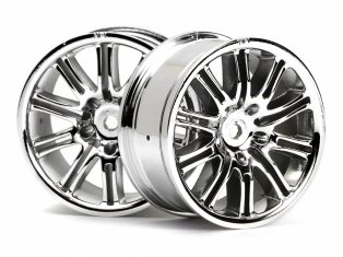 HPI 3772 - 10 Spoke Motor Sport Wheel 26mm Chrome