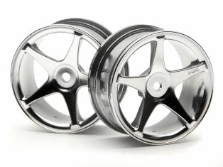 HPI 3697 - Super Star Wheels 26mm Chrome 1mm Offset