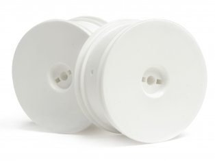 Hot Bodies 66622 - Front Buggy Wheel White 2pcs (Lightning 10)