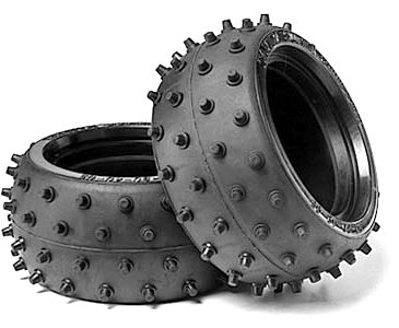 Tamiya 53059 - Wide Stud Spike Tires 2pcs