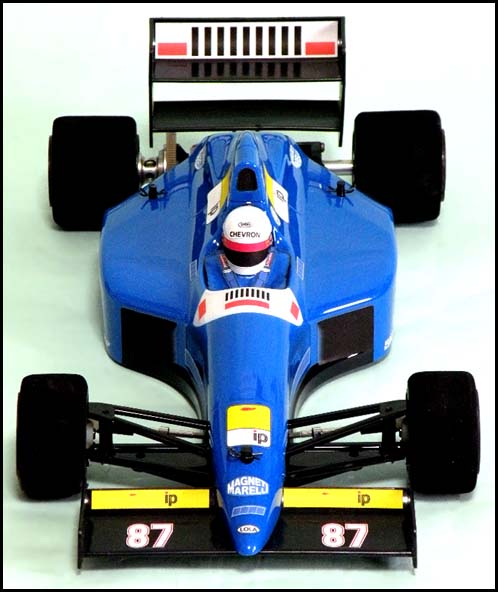 Chevron FSL035B - Lola L90 F1 Clear Body with Black Wing (Tamiya F103, F104W)