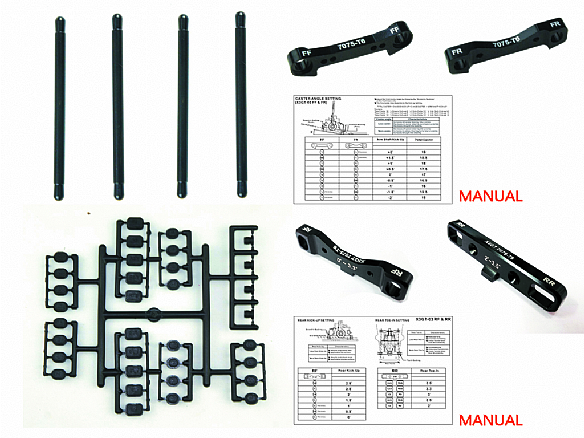 Hong Nor X3GT-03 - SNC Suspension Holder Set  (X3GT)