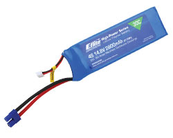 E-Flite EFLB28004S30 - 2800mAh 4S 14.8V 30C Li-Po, 12 AWG EC3 