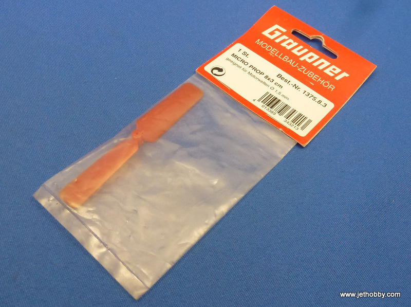 Graupner 1375.8.3 - Micro Prop 8x3cm for motor Shaft 1.5mm (Aeroplane)