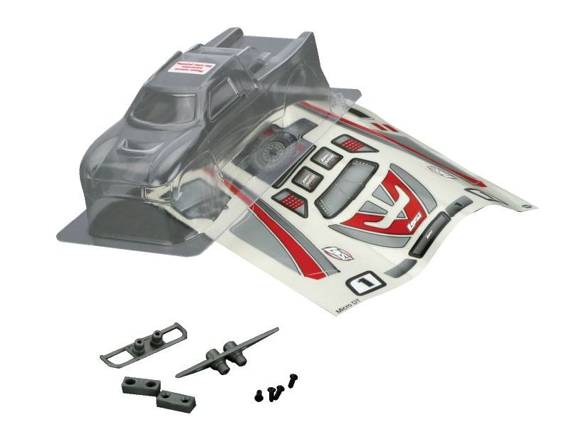 Losi LOSB1551 - Micro Desert Truck Clear Body with Sticker 