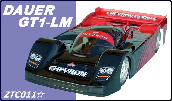 Chevron ZTC011 - Dauer GT1-LM Clear Body (Tamiya F102, F103, F103GT, F104W)