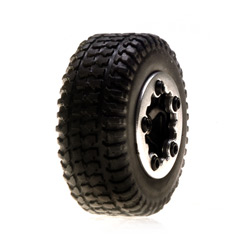 Losi LOSB1585 - Tires, Mounted, Black (Micro SCT)