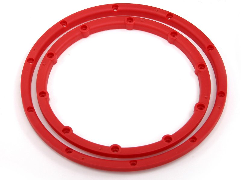 HPI 3245 - Wheel Bead Lock Rings Red for 2 wheels (Baja 5B) *DISCONTINUED*