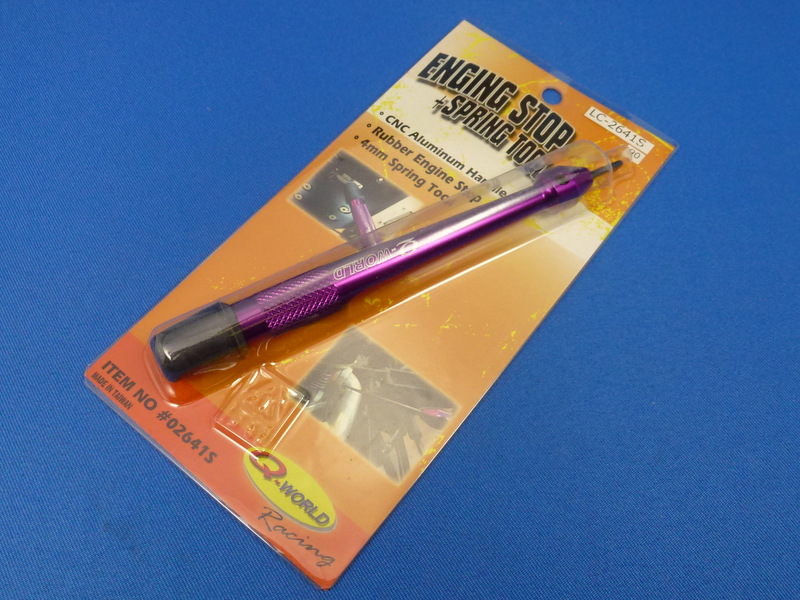 Q-World LC-2641S-Purple - Auminum Engine Safety Stop with Manifold Spring Tool Purple
