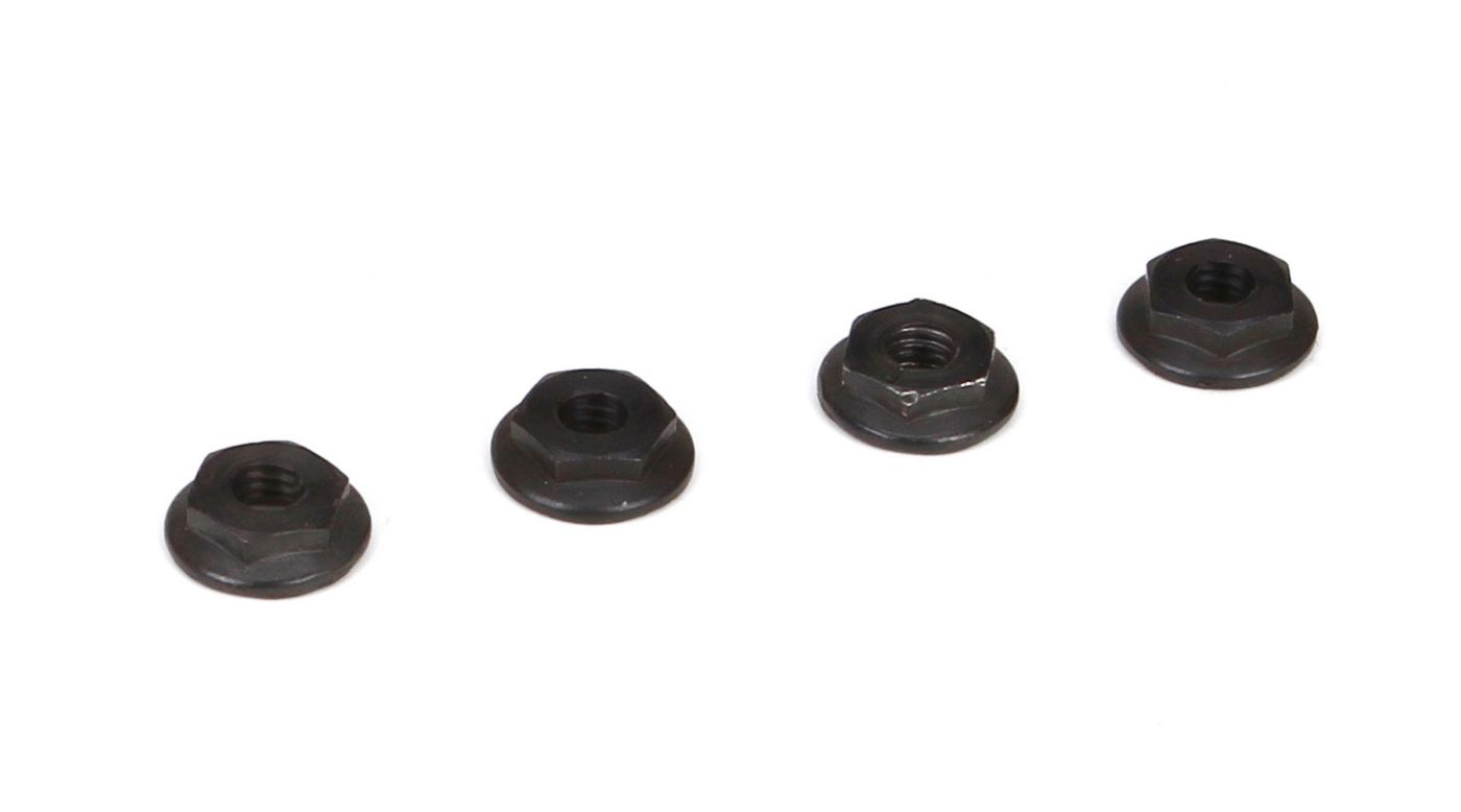 TLR TLR236001 - 4mm Low Profile Serrated Nuts