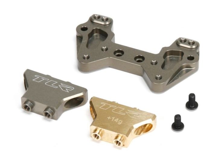 TLR TLR334019 - Aluminum MM Rear Camber Tower Brass/Aluminum (22/2.0/T/SCT)