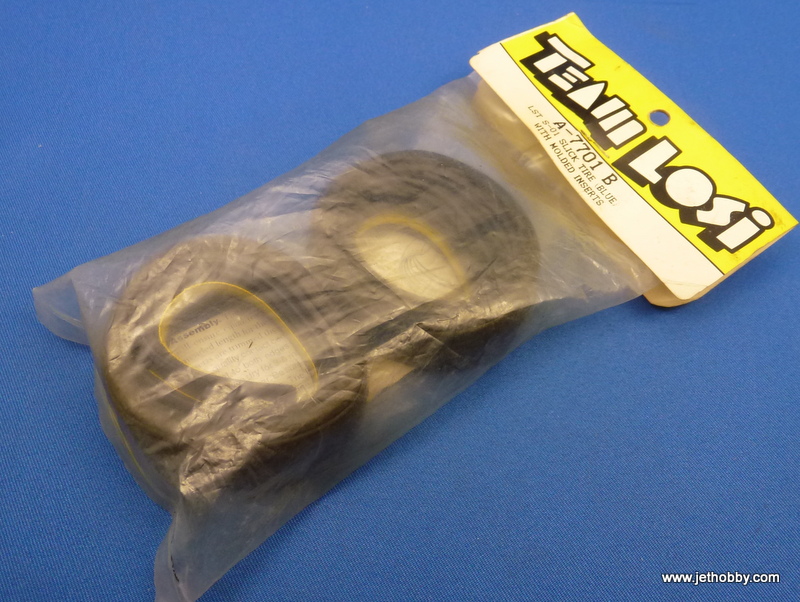 Losi LOSA7701B - LST S-01 Slick Tire (Blue) With Molded Inserts