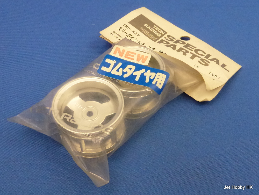 Tech Racing TMH-ERW - 3-Spoke Wheel, Chrome (Tamiya M-Chassis) 