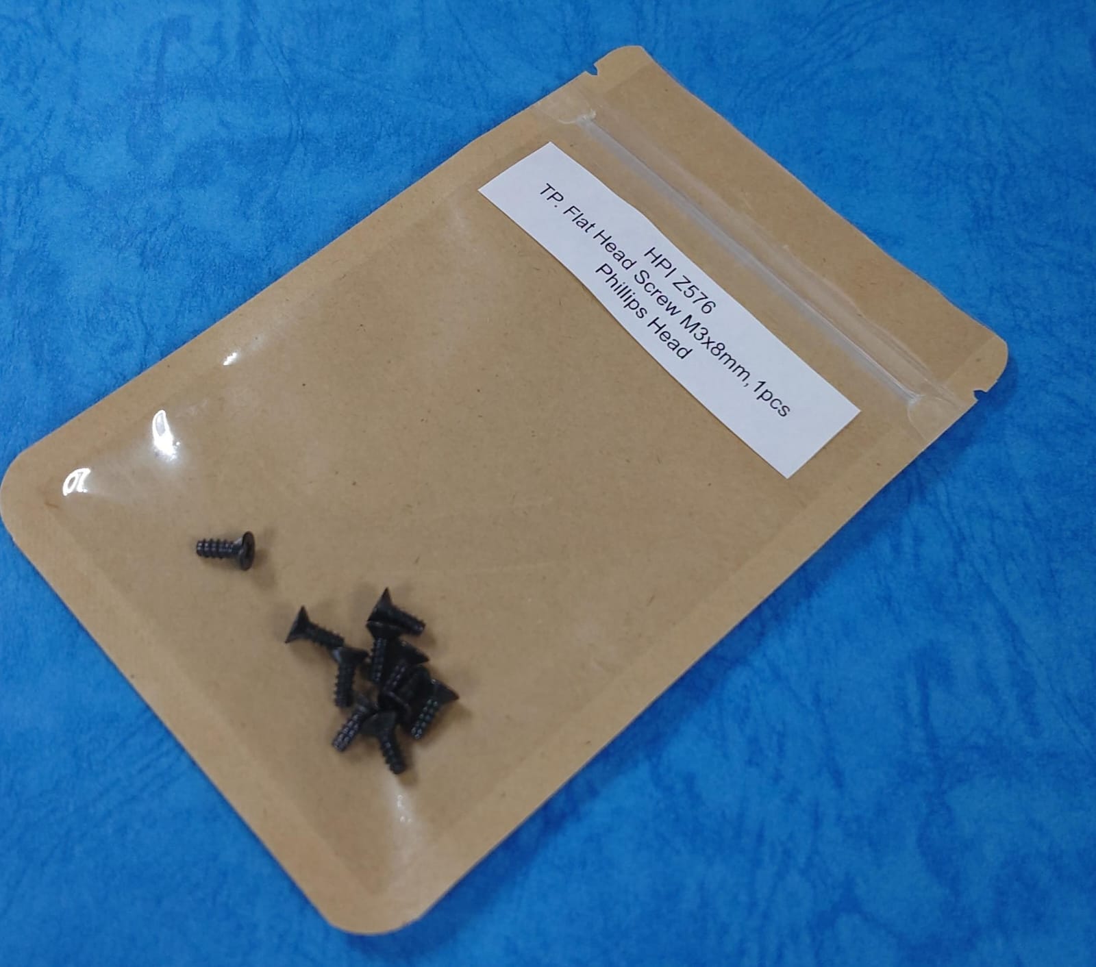 HPI Z576 - TP Flat Head Screw M3x8, Phillips Head