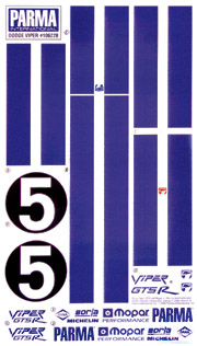 Parma  10622 - 1:10 Viper Decal Set