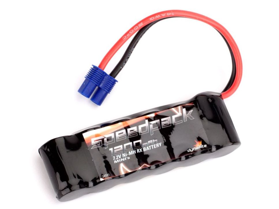 Dynamite DYN1473 - 1200mAh 7.2V NiMH Battery Long with EC3 (Minis)