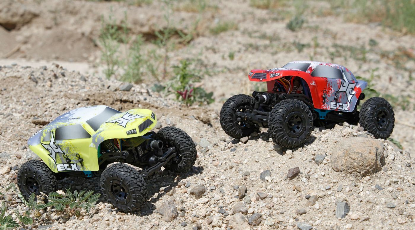 ECX ECX00012T1 - 1/24 Temper Crawler RTR, Red/White