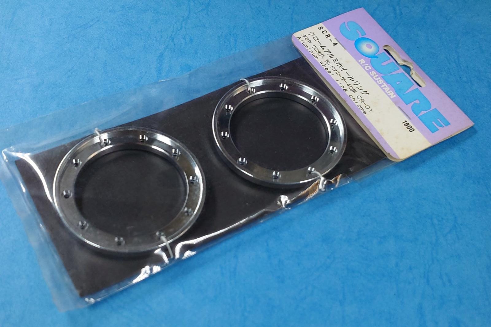 Square SCR-4 - Aluminum Wheel Ring Chrome (Tamiya CR-01)