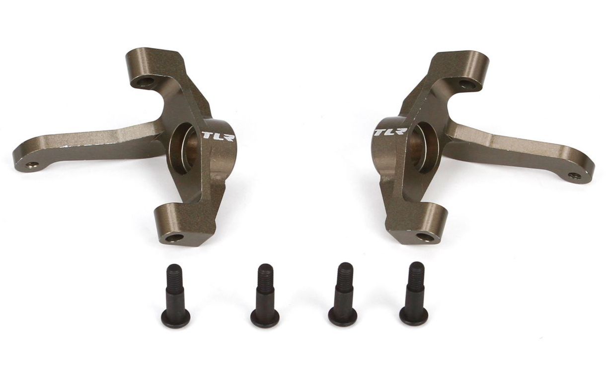 TLR 334007 - Front Spindle Set, Aluminum (22-4)