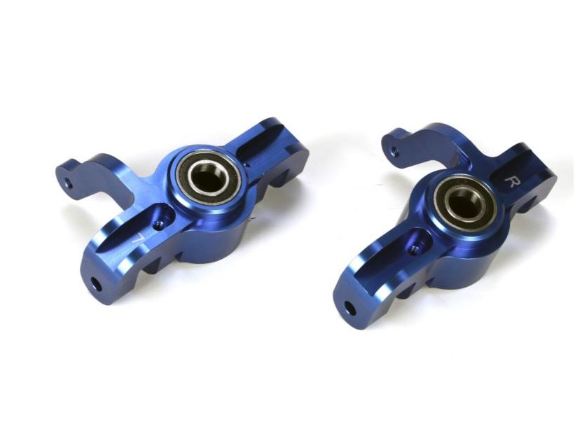 Losi LOSB2091 - Alum Front Spindle Set w/BB, Blue (5IVE-T, MINI WRC)