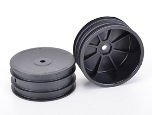 Schumacher U4495 - Wheel; Hex Front - Black - 4wd - pr