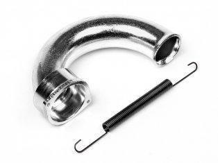 HPI 86247 - Exhaust Header ,Silver (Savage XL)
