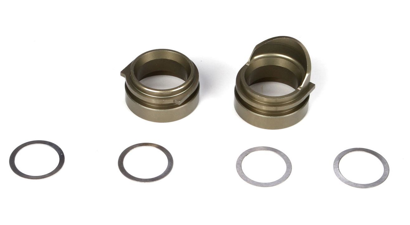 TLR3100 - Rear Gearbox Bearing Inserts, Alum (TEN)