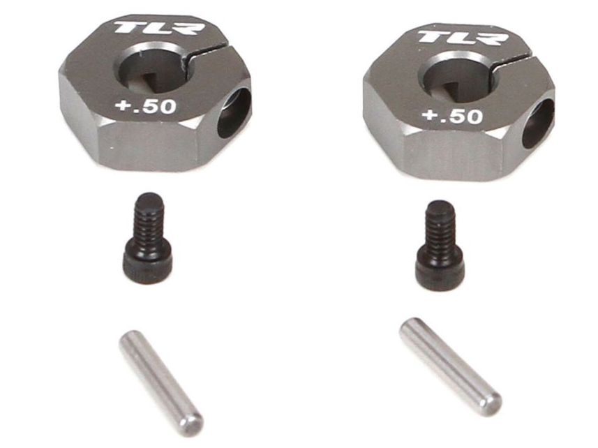 TLR332014 - Rear Hex, +0.5mm Width, Aluminum (SCTE)