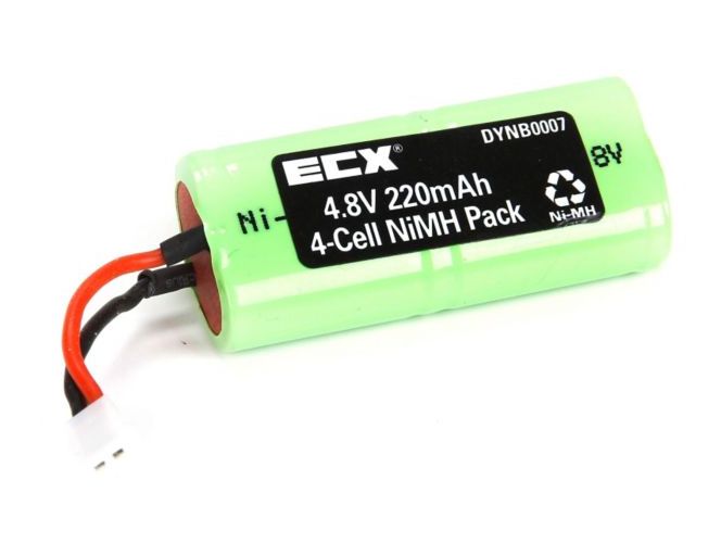Dynamite DYNB0007 - 4.8V 220mAh NiMH Pack (1:24 Micro SCT, Rally, Truggy)